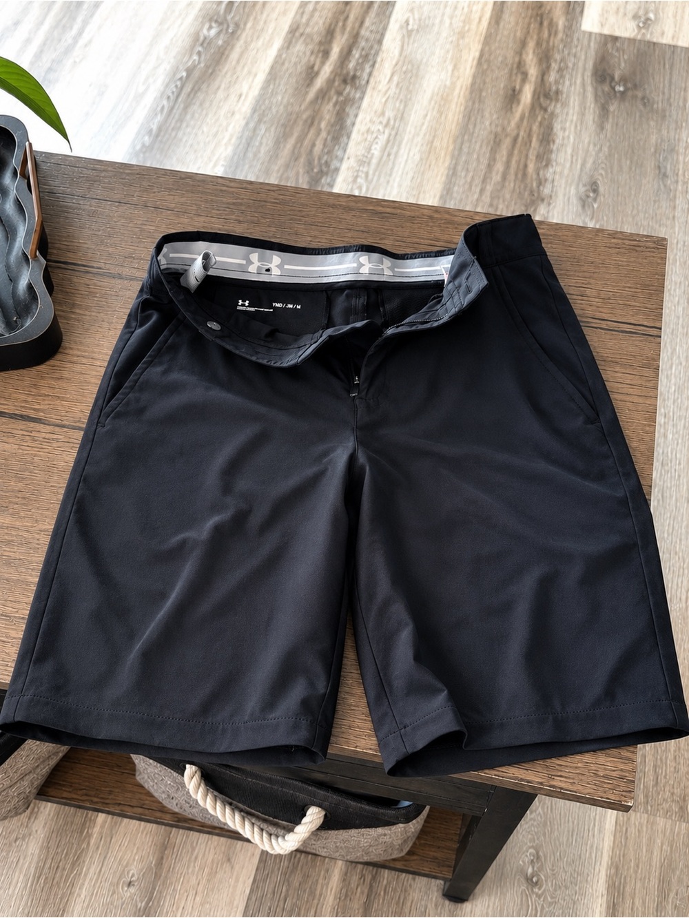 Under Armour Youth Black Athletic Golf Shorts